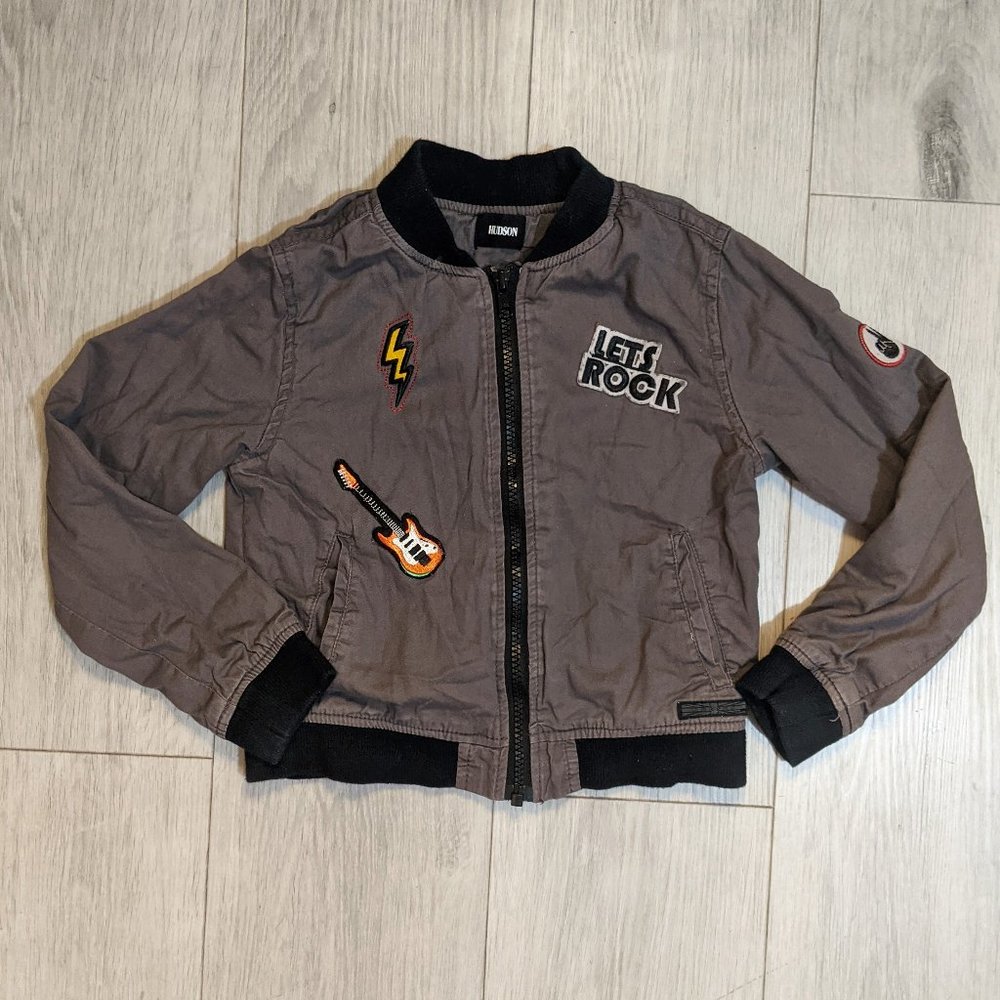 Hudson Let's Rock Patch Bomber Jacket Children 6